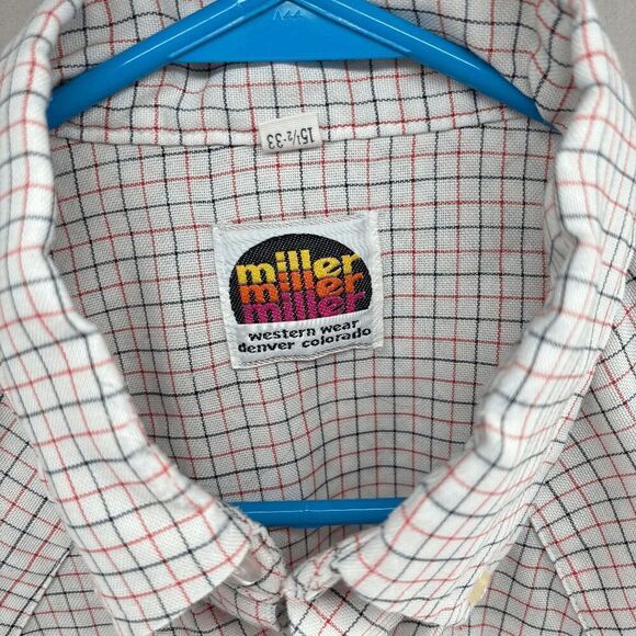 Vintage Miller Western Wear Denver Colorado Size Large Button up Striped Shirt - Picture 2 of 4